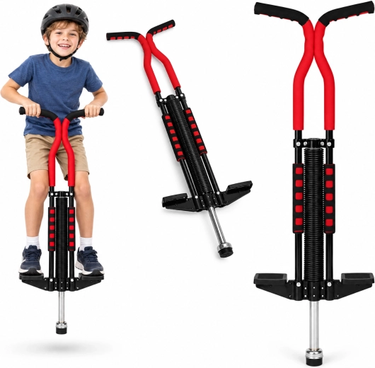 Children's pogo stick up to 80 kg, black
