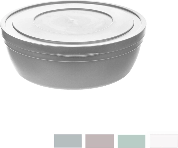 Plastična skleda s pokrovom Kapa flat 17 cm (mešanica barv)