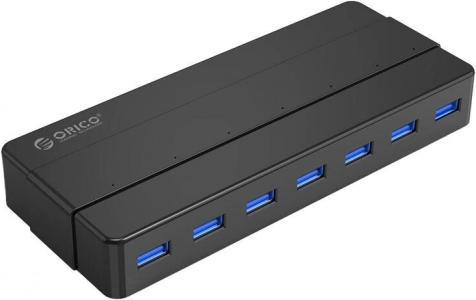 ORICO USB razdelilnik 7× USB 3.0, črn