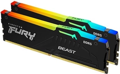 Pomnilnik Kingston Fury Beast RGB DDR5 32GB 6400 CL32 EXPO črna