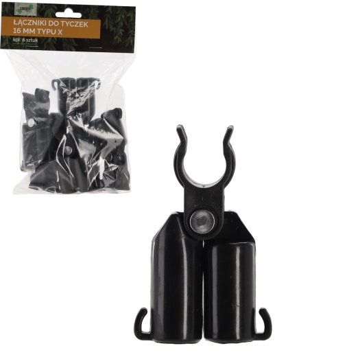 Set 6 križnih spojk za vrtne palice 16 mm