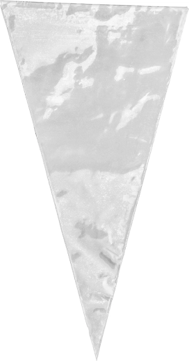 Komplet enkratnih dekorirnih vrečk 35 × 18 cm bele (10 kosov)