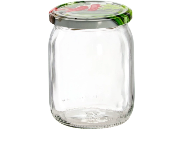 Steklene kozarce za vlaganje 540 ml s pokrovčkom Twist-Off 82 mm, komplet 8 kosov