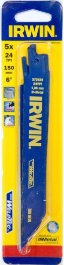Listi za rezanje kovine za sabljasto žago 150 mm, 24 TPI (5 kosov) IRWIN