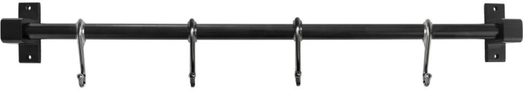 Trdna kovinska konstrukcija v črni barvi