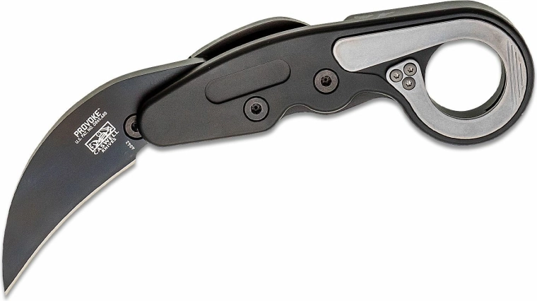CRKT Provoke First Responder taktični karambit 6 cm, črn, aluminij, titan, etui