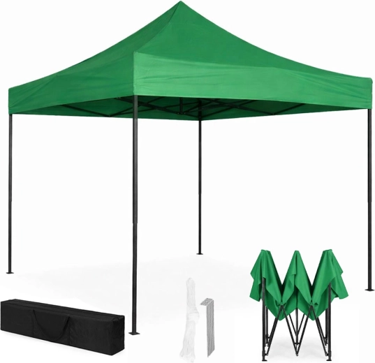 Samodejni vrtni paviljon 3 × 3 m, zelen, MultiGarden