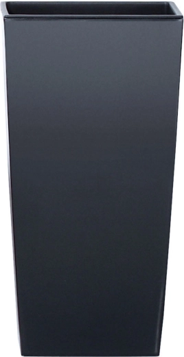 Cvetlični lonček Urbi Square Matt z vložkom 19,5 × 19,5 × 37,5 cm antracit