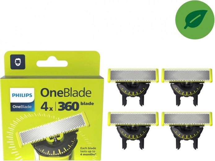 Philips oneblade 360 nadomestni rezili 4 kosi qp440/50