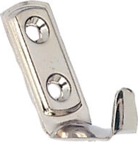 Majhen pohištveni obešalnik 25 × 40 mm, nikel, komplet 20 kos