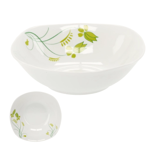 Porcelanasta kvadratna solatna skleda 18 cm