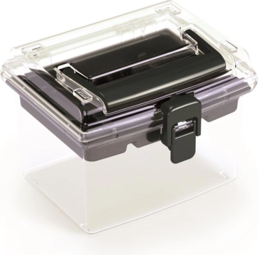 Plastični organizator s pokrovom PROSPERPLAST NUF HIGH, črn