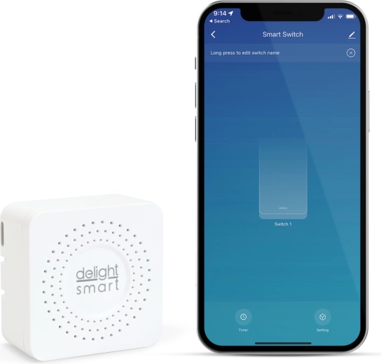 Kinetic Smart Hidden Switch with Wi‑Fi and App Control