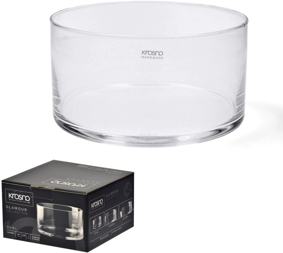 Steklena solatna skleda Krosno Glamour 19 cm