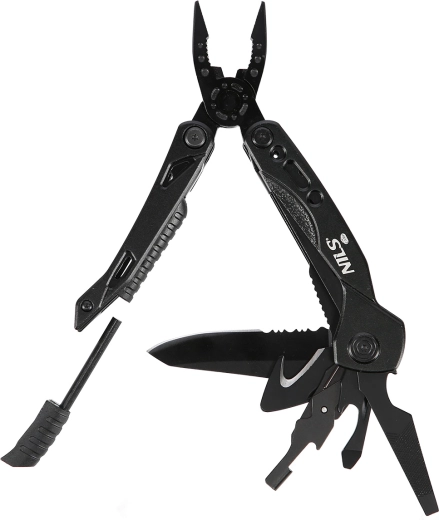 Večnamensko orodje NILS Camp 13-v-1 z etuijem in nastavki