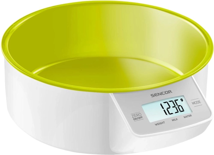 Kuhinjska tehtnica Sencor SKS 4004GR z zeleno posodo