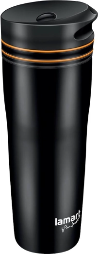 Lamart termo skodelica 360 ml črna/oranžna