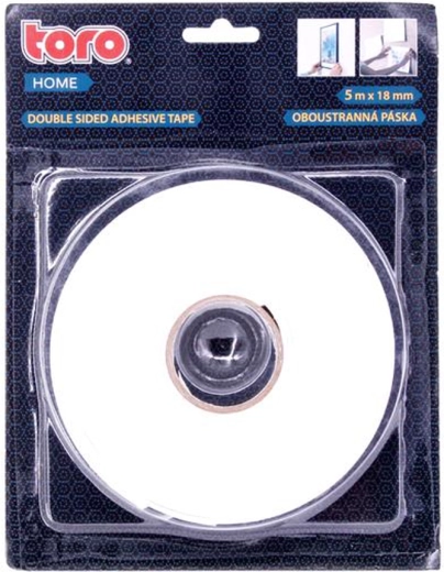Dvostranski lepilni trak TORO 5 m × 18 mm