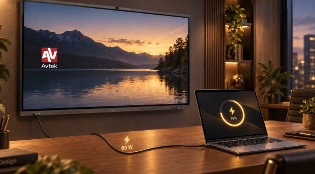 Slika 4K in napajanje prenosnega računalnika