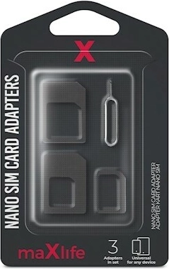 Maxlife komplet adapterjev za Nano SIM