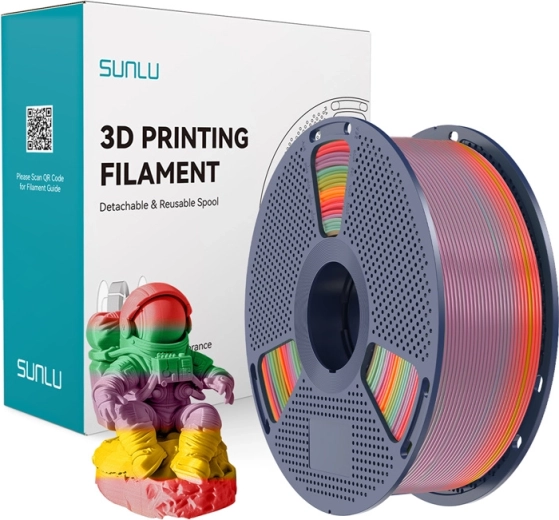 Sunlu PLA filament mavričen