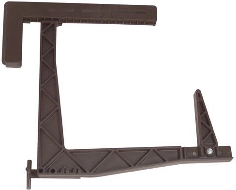 Nastavljiv nosilec za korita HERKULES za balkon 18 × 17 cm, rjav