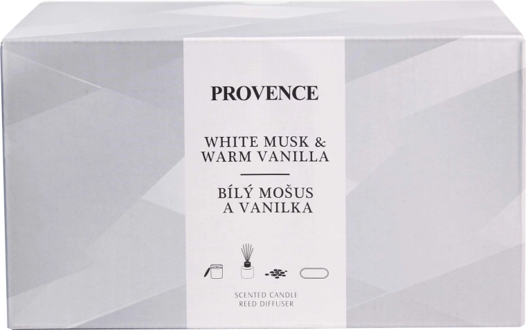 Darilni set Musk Vanilla Provence – sveča in difuzor