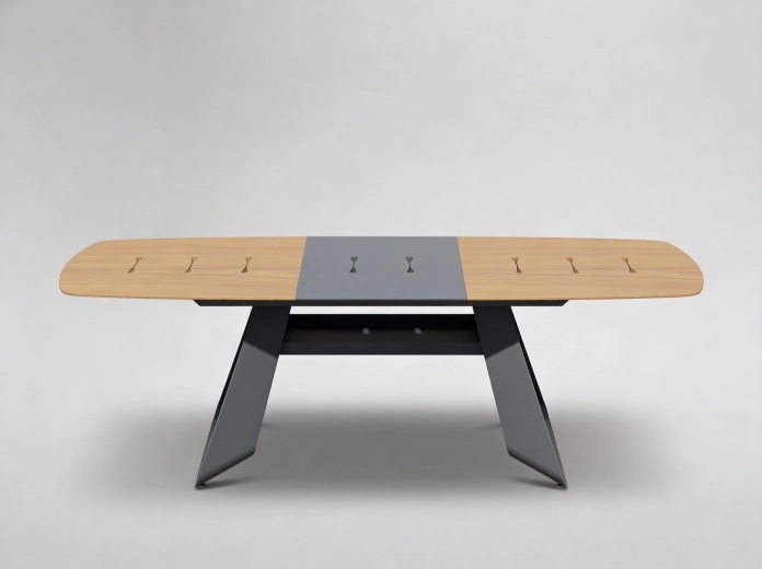 Aluminijasta vrtna miza THOMPSON, raztegljiva 180–240 × 90 × 78 cm, siva