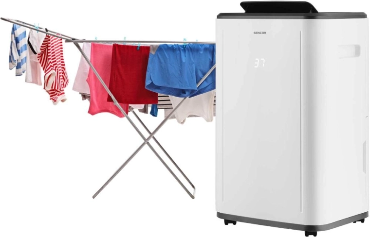 Powerful dehumidification and laundry drying