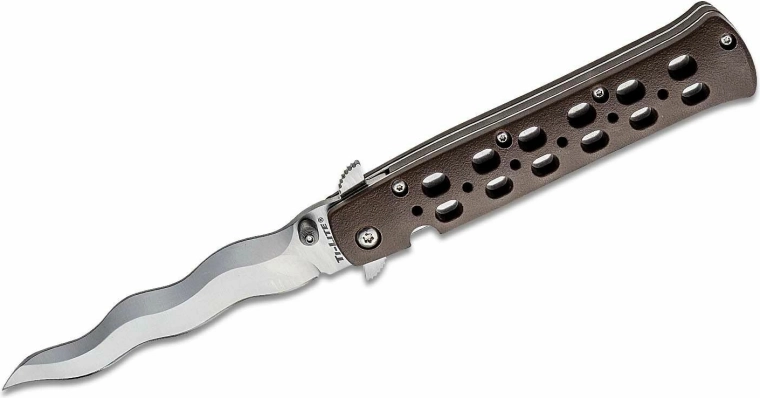 Zložljiv nož Cold Steel Ti-Lite Kris 10,2 cm, rjav, Zy-Ex