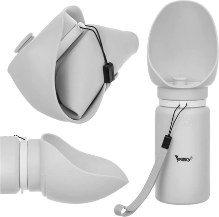 Zložljiva potovalna steklenica za pse 550 ml Purlov