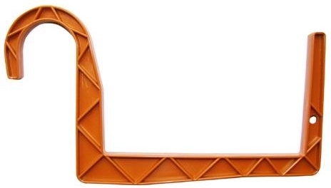 Okroglo viseče držalo za korita 11 × 12 cm, plast, belo