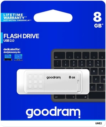 USB-ključ GOODRAM UME2 8GB USB 2.0 Bel