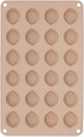 Beige silicone praline mold 27.5 × 17 × 1.5 cm