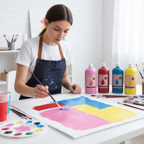 Convenient dispensing in the studio and at school