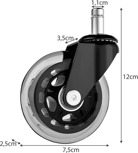 Universal 11 mm stem size and quick installation