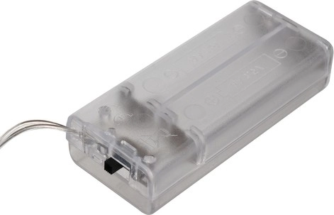 Powered by 2× AA and safer LEDs