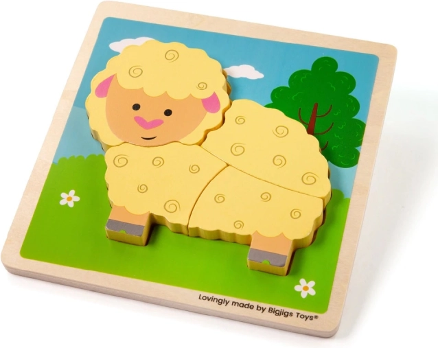 Vstavljanka puzzle Ovčka od Bigjigs Toys