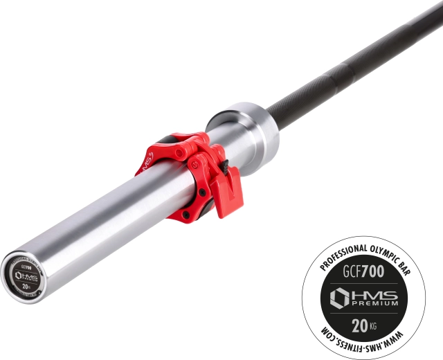Olimpijska palica HMS Premium GCF700 20 kg, 220 cm, 50 mm