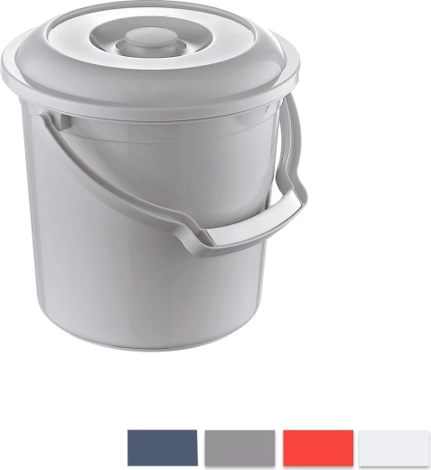 Hobby plastično vedro s pokrovom 5 l (mešanica barv)