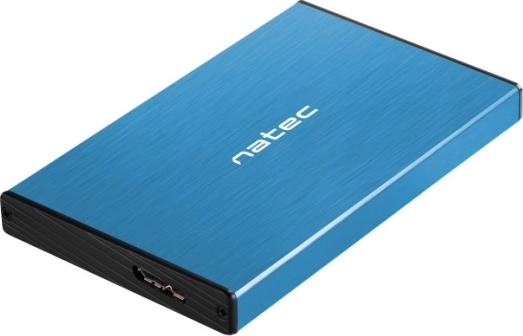 Zunanje aluminijasto ohišje za 2,5" HDD/SSD USB 3.0 UASP – modro