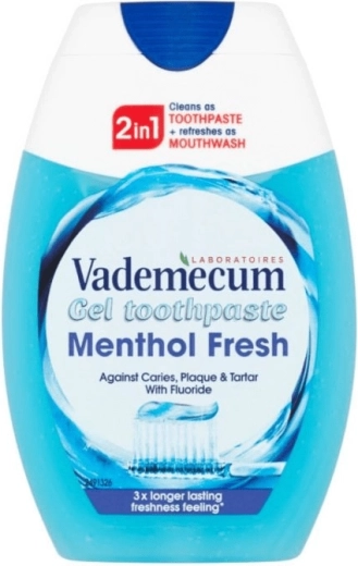 Vademecum 2v1 Menthol Fresh gelasta zobna pasta 75 ml