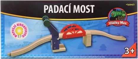 Vlački Max dvižni most za leseno železnico