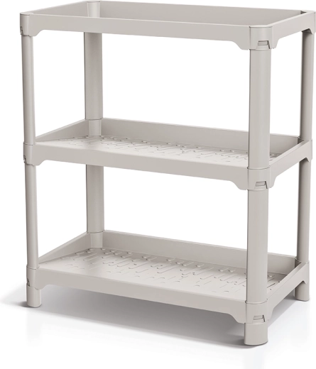 Stojalo za čevlje NUBBY RACK, svetlo rjavo