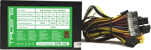 Učinkovito in stabilno napajanje 550 W
