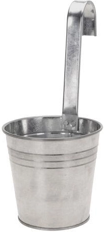 Viseči pocinkan okrasni cvetlični lonec 13,5 cm