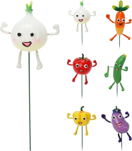 Vrtni dekorativni zabod Zelenjava 68,5 cm – mešanica 6 vrst