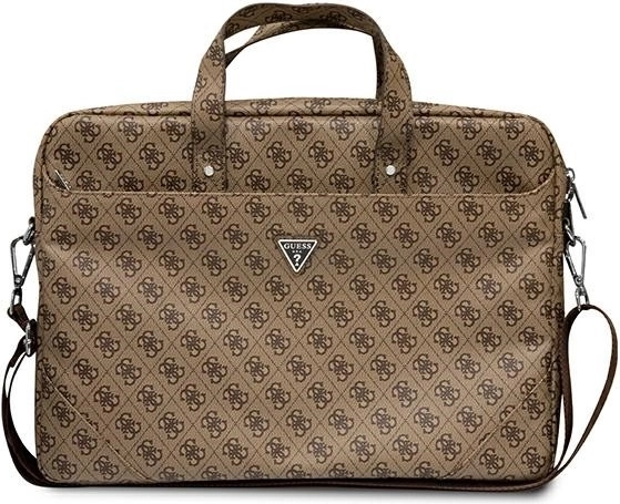 Stilska torbica Guess Saffiano 4G rjava