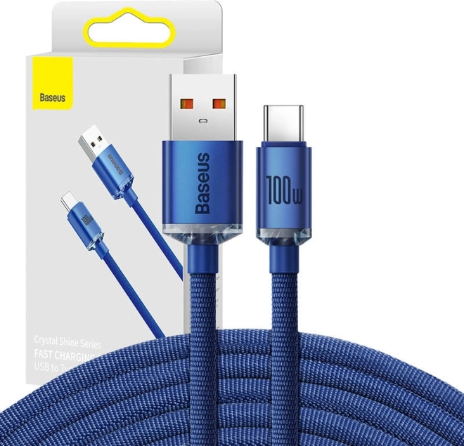 Baseus Crystal Shine kabel USB-A na USB-C 100 W 2 m moder