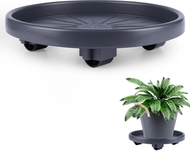 Podstavek za cvetlično korito na kolescih 30 cm